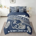 thumbnail image 2 of Manfei Indianapolis Twin Bedding Sets 7pcs,Rugby Sports Bedding Comforter Set 7pcs,American Ball Sport Sheet Sets,Breathable Room Decorative Reversible, 2 of 7