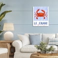 thumbnail image 3 of Stupell Industries Traditional Le Crabe Nautical Stripes Canvas Art, 16 x 20, by Kim Allen, 3 of 8