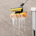 thumbnail image 6 of Eyliden Squeeze Sponge Mops for Floor Cleaning Scrub Brush with long handle and Built-in Brush, 2 Heads, Black, 6 of 8