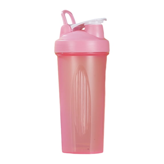 Cateissary Botella mezcladora de proteínas de tamaño portátil y elegante para un estilo de vida activo Botella mezcladora con bolas mezcladoras Cocina y Comedor Rosa