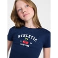 thumbnail image 5 of Weekend Academy Girls Graphic Baby Tee with Short Sleeves, Sizes 4-18, 5 of 6