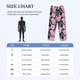 thumbnail image 4 of Fotbe Rose Flowers Pantalones de Pijama para Hombre, Pantalones de Dormir, Pantalones de Casa con Cintura Ajustable y Bolsillos-3X-Large, 4 of 6