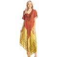 thumbnail image 5 of Sakkas Viveka Embroidered Caftan Dress - Brown - One Size, 5 of 5