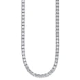thumbnail image 2 of Cheryl M Sterling Silver Rhodium-plated Polished 5.00mm CZ with Safety Clasp Tennis Necklace 20 Inches, 2 of 5