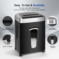 thumbnail image 6 of Wingwise Paper Shredder, 18 Sheets P4 Cross Cut Shredder, 7.9 Gallon Bin, CD/Credit Card Portable desktop use, 6 of 8