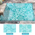 thumbnail image 2 of Alfombra impermeable para exteriores Findosom, 183 x 274 cm, reversible, azul, 2 of 9