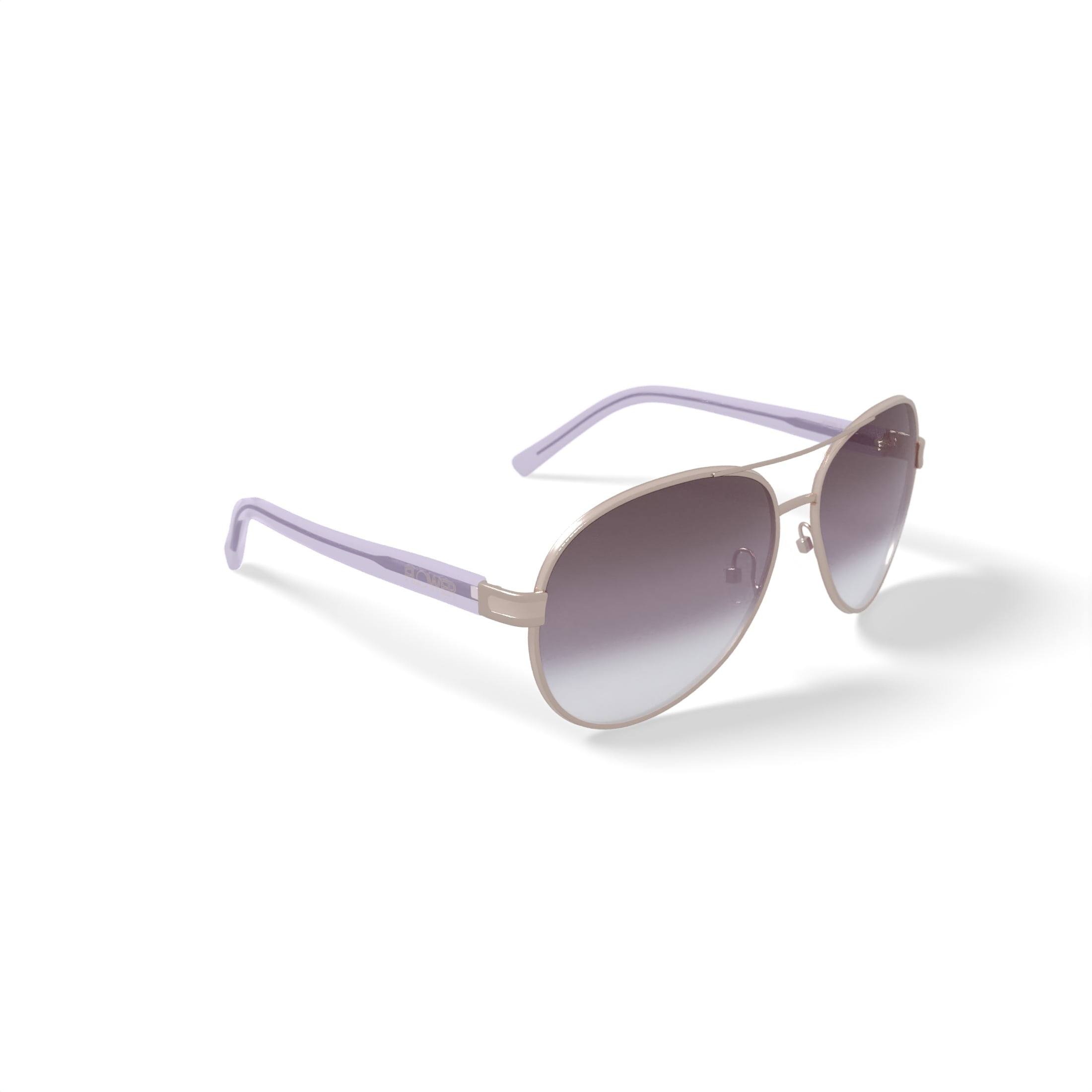 FLOWER Women's Prescription Fashion Sunglasses, FLR3000 Casey, Gold/Ivory, 60-15-130 with Case