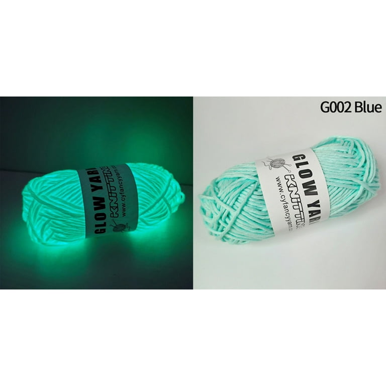Wovilon Glow In The Dark Yarn, Luminous Yarn For Crocheting, 55 Yards  Sewing Supplies, Scrubby Yarn For Beginners I Love This Yarn For Knitting, Crochet And Diy Party Supplies Fluorescent 