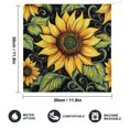thumbnail image 2 of Orinice Sunflower Reusable Hand Towels, Ultra-Fine Fiber Kitchen Towels for Quick Drying, 30x30cm, Set of 3 4pcs, 2 of 7