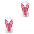 thumbnail image 3 of Injueey Los apliques de encaje de diamantes de imitación bordados con cuentas 3D de moda para proyectos de bricolaje con materiales son rojos rojo b 2piezas, 3 of 6