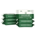 thumbnail image 6 of QingYa Bamboo Flushable Wet Wipes with Aloe, 360 Wipes (6 Packs) , Unbleached, 6 of 6