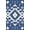 Blue, Pattern 19, variant on ODIKA 4'x6' Blue Beige Geometric Handwoven Design Washable Area Rug Intricate Viscose Cotton Patterned Motif Non-Slip, Chair-Friendly, Flatwoven for Home Office, Under Desk