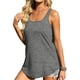 thumbnail image 3 of Camisa sin mangas para mujer, camiseta sin mangas para mujer con dobladillo curvo, cómoda y transpirable a la moda para verano, 3 of 6