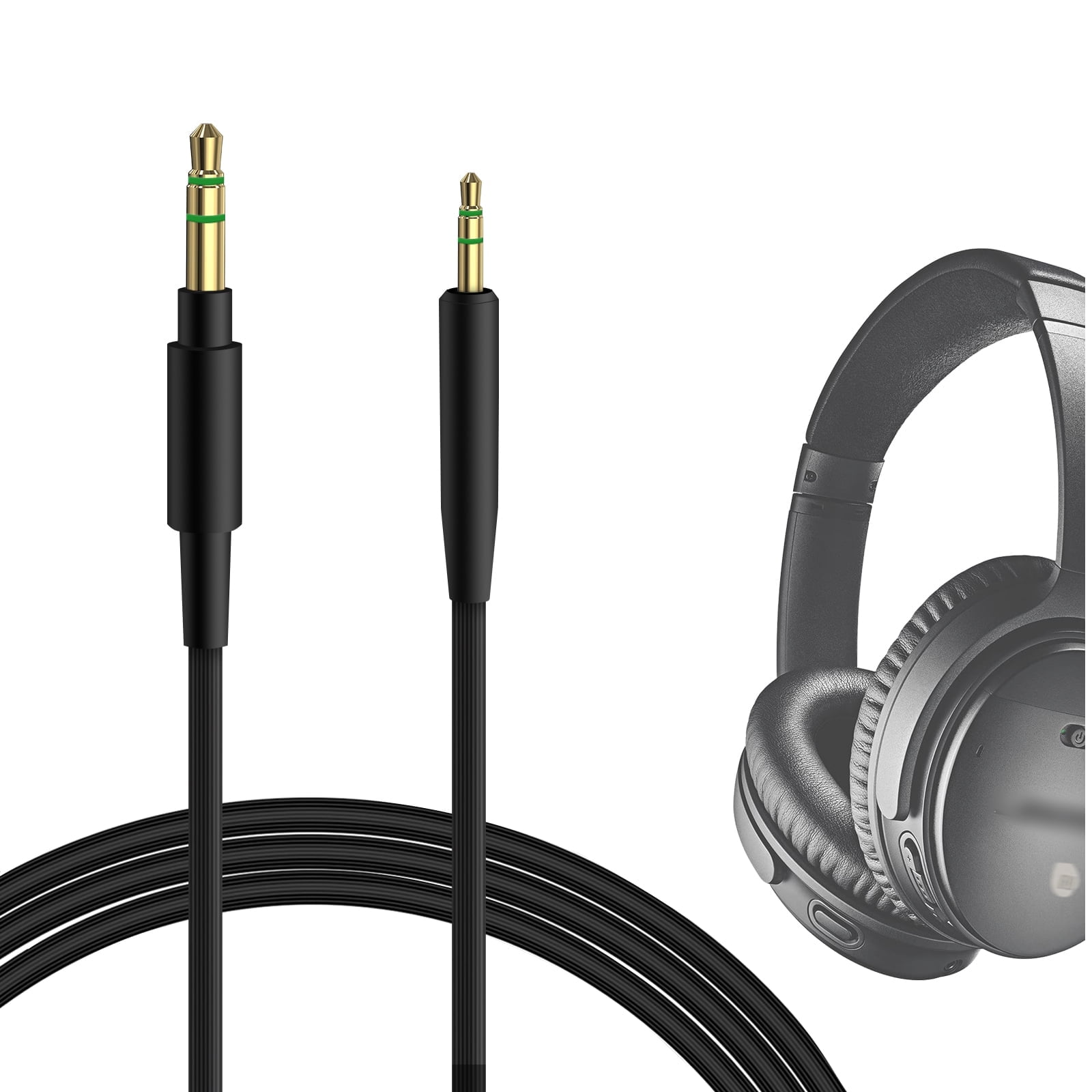 Geekria Audio Cable Compatible with Boses QuietComfort, QC Ultra/SE/45/35 II/35, 700 Headphones, 2.5mm to 3.5mm Replacement Stereo Cord (4 ft/1.2 m)