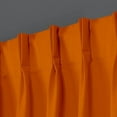 thumbnail image 2 of Homi Drapes Double Pinch Pleated Blackout Curtains – Thermal Insulated, Room Darkening Window Treatments Back Tab Curtains for Home or Office – 1 Panel with Hooks & Tiebacks (Brunt Orange, 30x95), 2 of 5