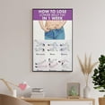 thumbnail image 7 of Belly Fat Loss Workout Poster Yoga 30-Day Home Exercise Chart Canvas Wall Art Aesthetic Decorative Painting, 7 of 7