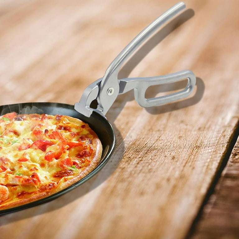 Pizza Pan Gripper For Deep Pizza Pans,heavy Duty Cast Aluminum Pan  Tongs,great For Pulling Hot Pizza Pan Out Of The Microwave,oven