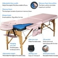 thumbnail image 5 of Luxton Home Washable and Foldable Memory Foam Massage Table w/ Rolling Carrying Travel Case, 5 of 9