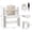 Marble White, variant on 41" Wide Vanity Desk with LED Lighted Mirror & Power Outlet & 6 Shelves, Makeup Vanity Table Set with Storage Stool and 2 Drawers, Marble Black
