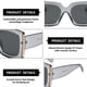 thumbnail image 3 of Gafas de sol de moda de camuflaje con montura grande, gafas de sol de estilo callejero, hechas de PC, 3 of 5
