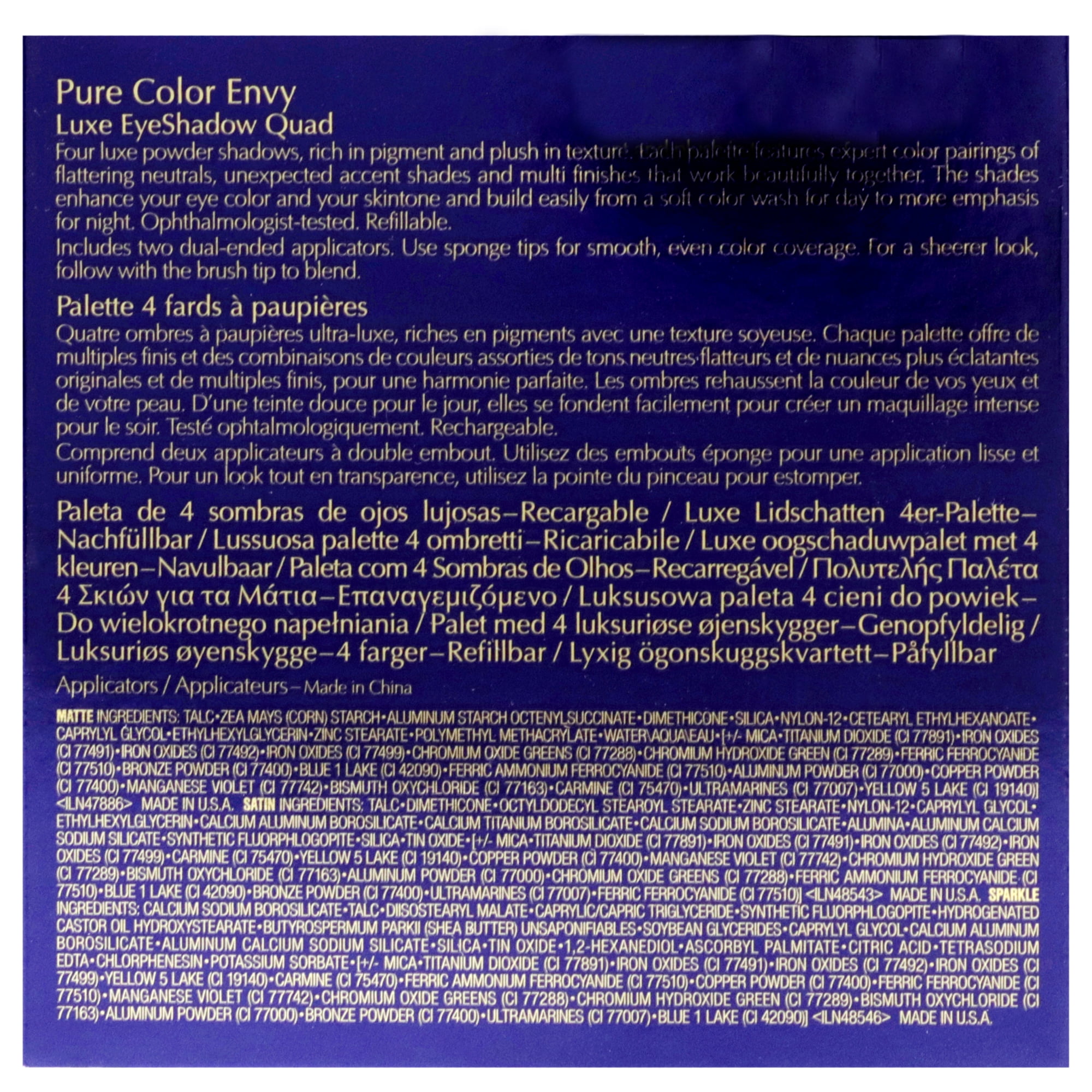Estee Lauder Pure Color Envy Luxe Eyeshadow Quad - 05 Grey Haze , 0.21 oz Eye Shadow