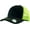 Black/Neon Lime, variant on Classic 6 Panel Mesh Cotton Twill Trucker Cap Adjustable Snapaback Hat