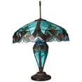 thumbnail image 2 of Chloe Lighting Liaison Tiffany-Style 3-Light Victorian Double Lit Table Lamp with 18" Shade, 2 of 3