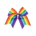 thumbnail image 2 of HongHeng 1Pc Large Cheer Bows Hair Bows Girls Cheerleading Bows Bulk Elastic Band Ponytail Holder for Teen Girls College Sports Competition, 2 of 6