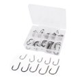 thumbnail image 2 of Unique Bargains 2 Box 80 in 1 Metal Eyeless Sea Fish Angling Fishing Hooks, 2 of 2