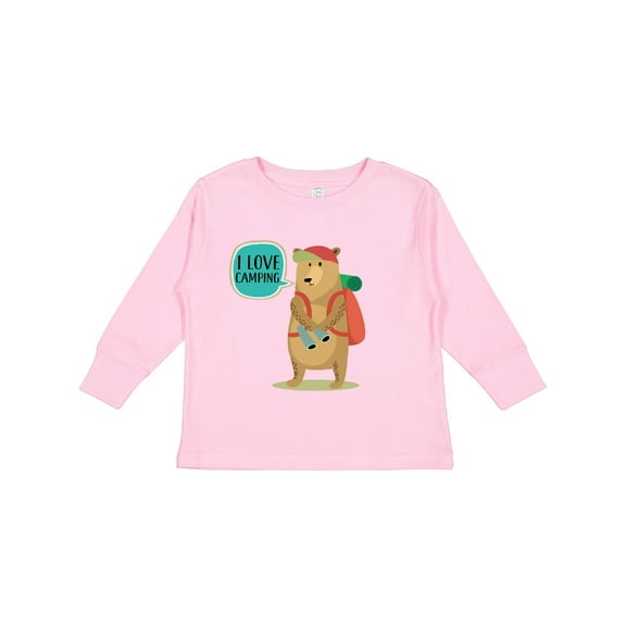 I Love Camping Summer Camp Long Sleeve Toddler T-Shirt