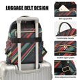 thumbnail image 3 of FORMRS Mini Backpack Purse for Women Quilted Travel Daypack Casual Shoulder Bag, Red Abstract Lines, 3 of 7