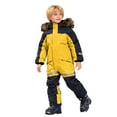 thumbnail image 4 of Xyant Boys Girls Snow Suits Kids One Piece Snowsuits Winter Outdoor Snowboard Waterproof Windproof Overalls Toddler Kids Ski Suit (Yellow,6-7 Years), 4 of 9