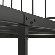 Black Metal Platform Bed frame with Headboard and Footboard,Sturdy Metal Frame,No Box Spring Needed,Queen