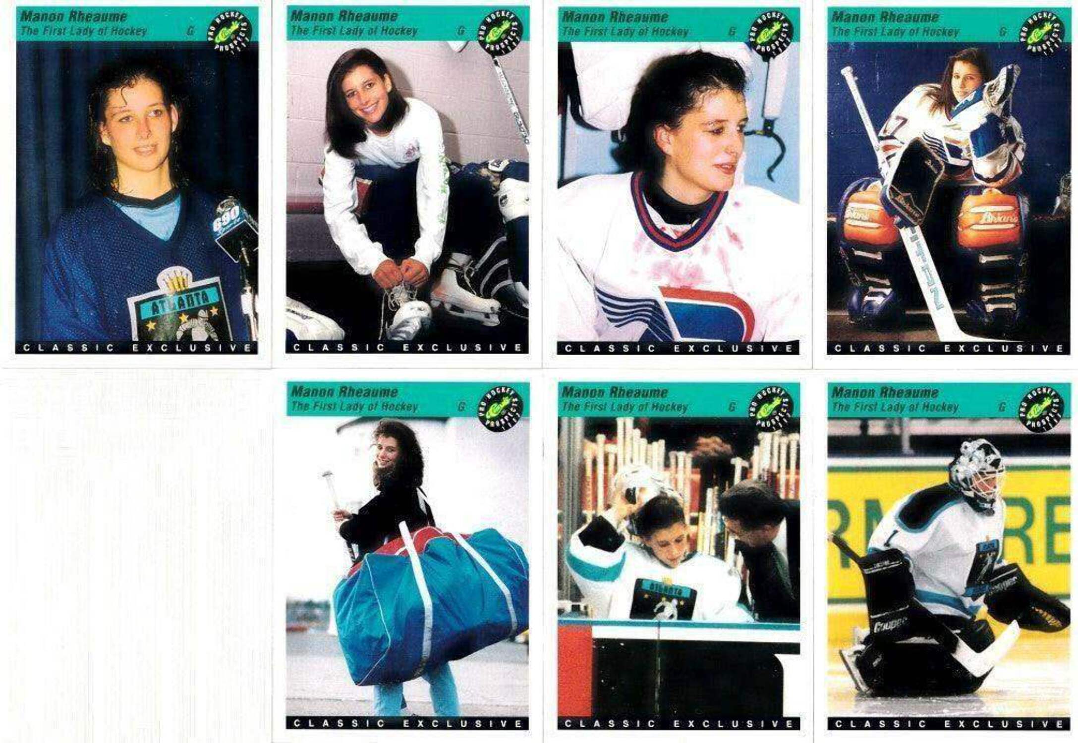 Manon Rheaume 1993 Classic Pro Hockey Prospects cards 2 7