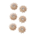 thumbnail image 2 of yuksok 6 Pieces Cufflink Trendy Rhinestone Button Covers for Party Business Wedding B, 2 of 9