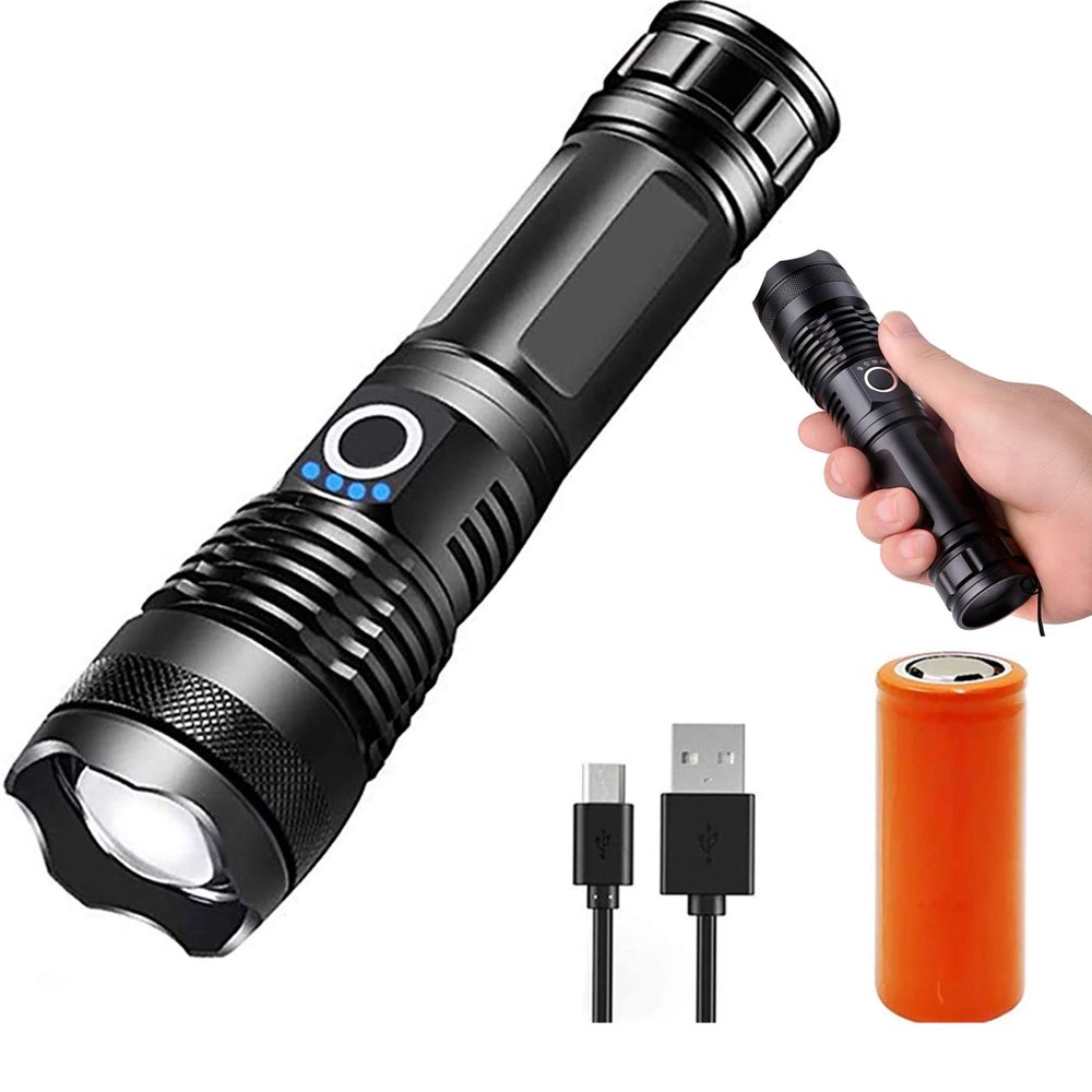 Rechargeable Powerful Flashlight, Vinsic 5000 Lumen Super Bright