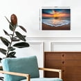 thumbnail image 6 of Beach Sunset Canvas Wall Art, Ocean Wave Print, Coastal Landscape Artwork for Living Room Bedroom Bathroom Decor, Ready to Hang, 6 of 6