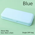 thumbnail image 2 of Pompotops Pencil Box Storage Manager Utility Box, Multi-purpose Long Ruler School Office Supplies Children And Adults Plastic Pencil Boxes Have Blue, Pink, White And Gray Clearance, 2 of 3