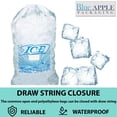 thumbnail image 6 of 5lb Metallocene Ice Bag - 11.5"x18" & (500 Bags) 1.2Mil Printed Ice Bag with Drawstring Closure - Heavy-Duty Plastic Ice Bags - Convenient Bulk Pack for Ice Storage and More, 6 of 7
