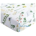 thumbnail image 5 of Ultra Soft Silky Deep Pocket Rich Printed Bedding Rayon from Bamboo All Season 6 Pieces Sheet Set with 4 Pillowcases, Colorful Floral Forest Pattern King Size, 5 of 8