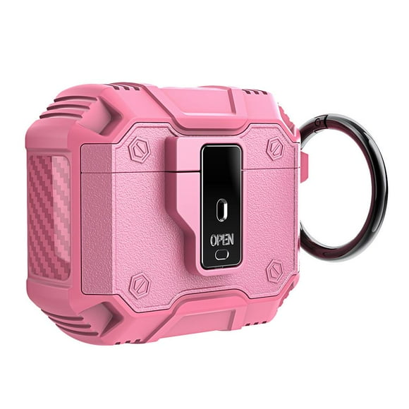 Protective Case for AirPods 4, TPU+PC, 8 Colors, with Hook, Charging Without Removal