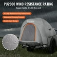 thumbnail image 6 of VEVOR Truck Tent 6.4'-6.7' Waterproof Spacious Pickup Truck Bed Tent with Rainfly Carry Bag for Camping Traveling Outdoor, 6 of 10