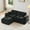 Black-2SO, variant on Eyisean 80.3" Velvet Modular Sectional Loveseat Sofa with Ottoman, 2-Seater L Shape Boneless Couch with Anti-Slip Design, No Assembly Required, Comfy Cloud Sectional Couches for Living Room