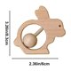 thumbnail image 2 of Sonajero de madera natural para bebés de 0 a 1 año, juguete sensorial portátil que promueve la motricidad y el desarrollo sensorial., 2 of 5