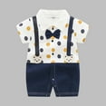 thumbnail image 2 of Summer Baby Boys Clothing Agkizg Baby Boys Bodysuits, Baby Boys Short Sleeves Rompers, Toddler Baby Girls Boys Short Sleeve Printed Color T-Shirt Round Neck Jumpsuit Romper, 2 of 3
