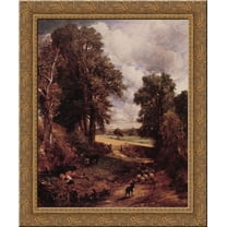 The Cornfield 24x20 Gold Ornate Wood Framed Canvas Art by John Constable