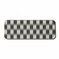 thumbnail image 1 of Abstract Computer Mouse Pad, Geometric Trippy Lines Minimalist Urban Contemporary Style Geometric Art Deco, Rectangle Non-Slip Rubber Mousepad Large, 31" x 12", Black and Cream, by Ambesonne, 1 of 2