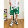 thumbnail image 3 of Pantalones cortos de baloncesto americanos, pantalones deportivos de entrenamiento finos de verano para hombre, pantalones holgados bordados de hip-hop callejero, 3 of 5