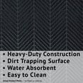 thumbnail image 4 of 24 in. Wide x Cut-to-Length – Non-Slip, All-Weather, Heavy-Duty Utility Runner Rug – Absorbent, Dirt-Trapping, Kid and Pet Safe for Entryways and High-Traffic Areas, Black, 4 of 10