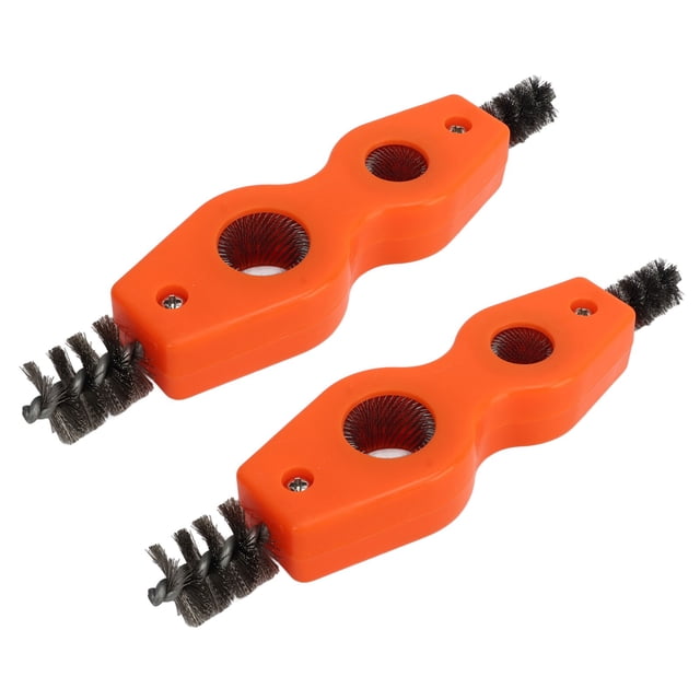 4 En 1 Herramienta De Cepillo Limpiador De Tuberías, Versátil Cepillo De Alambre Naranja 4 En 1 Combinado Para Batería De Coche